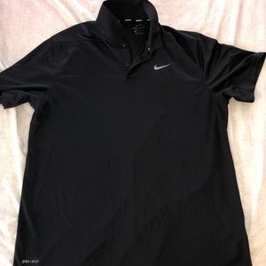 Nike Men’s Black Dri-Fit Golf Polo XL